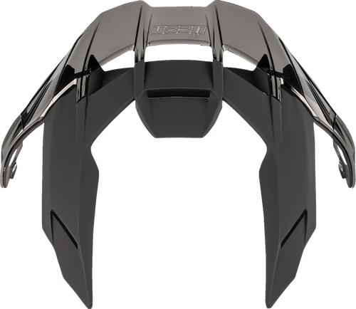 ICON 0133-1695 Icon Spoiler Ultraflite Matte Black/Dark Smoke 0133-1695