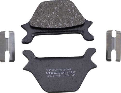 DRAG SPECIALTIES 1720-0206 Drag Specialties Brake Pad-Drag Organic 1720-0206