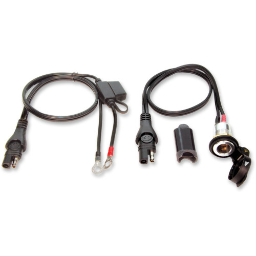 Tecmate Power Socket - W/ Battery Lead/Panel Mount O-18
