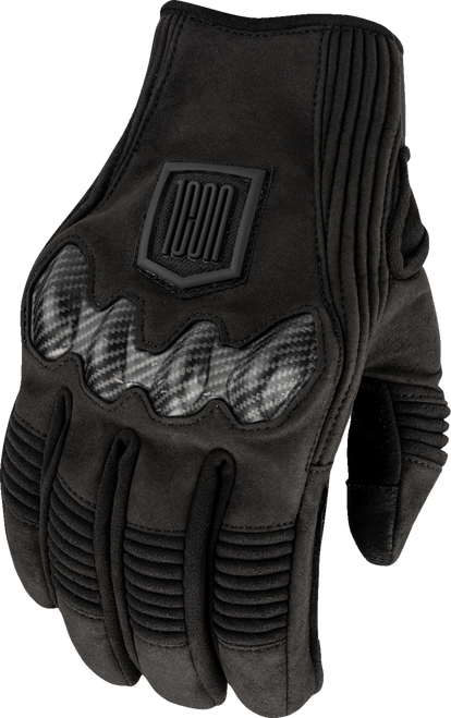 ICON 3301-4887 Icon Glove Long Track Cx Bk Sm 3301-4887