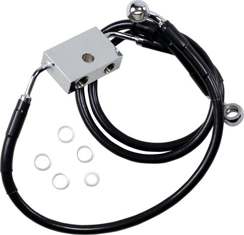 DRAG SPECIALTIES 1741-5309 Drag Specialties Frt Brake Line Xl Bk +8 1741-5309