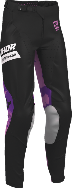 THOR 2902-0423 Thor Pants Womens Launchmode Bleach Black/Orchid 00/0 2902-0423