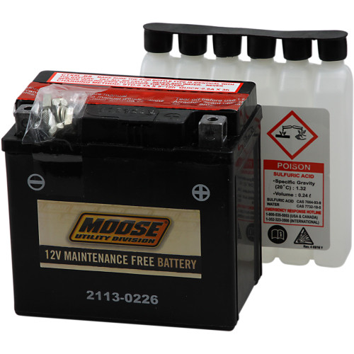 Moose Utility Agm Battery - Ytx5L-Bs Mtx5L-Bs
