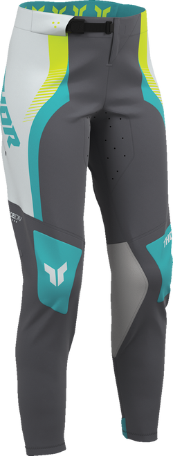 THOR 2902-0408 Thor Pants Womens Sportmode Velocity Gray/Aqua 1/2 2902-0408