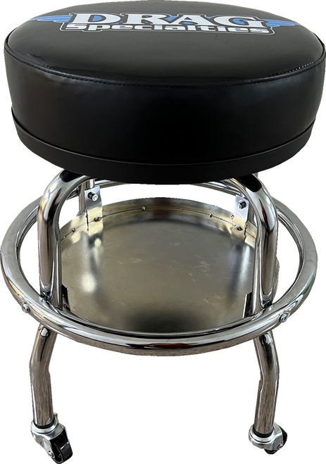 Drag Specialties Mechanic Bar Stool With Drag Logo 9905-0228