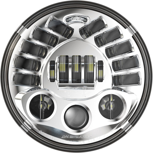 Custom Dynamics 7" Adaptive Headlamp - Chrome Pb-7A-Ind-C