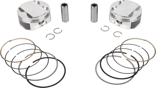 Je Pistons Piston Kit Hd M8 108 4.125 Bore 4.500 Stroke 11.5:1 398735