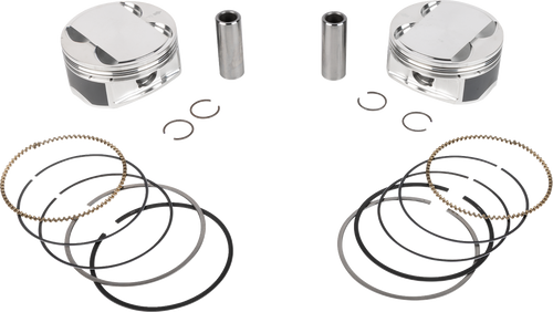 JE PISTONS 398735 Je Pistons Piston Kit Hd M8 108 4.125 Bore 4.500 Stroke 11.5:1 398735