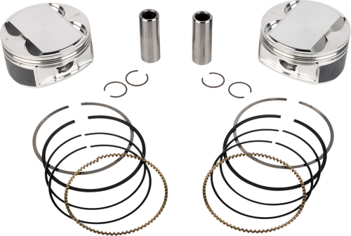 JE PISTONS 398736 Je Pistons Piston Kit Hd M8 108 4.250 Bore 4.500 Stroke 11.5:1 398736