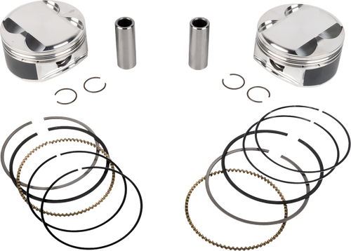 Je Pistons Piston Kit Hd M8 108 4.020 Bore 4.500 Stroke 12:1 398759