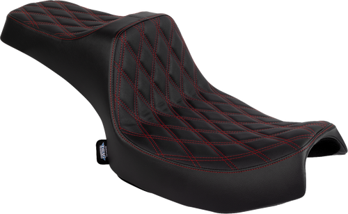 DRAG SPECIALTIES SEATS 0810-2468 Drag Specialties Seats Seat Pred.3 2-Up Dd Red Vinyl 20-25 Challenger 25 Chieftain 0810-2468