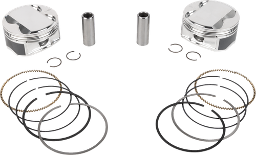 JE PISTONS 400176 Je Pistons Piston Kit Hd M8 121 4.250 Bore 4.625 Stroke 11.5:1 400176