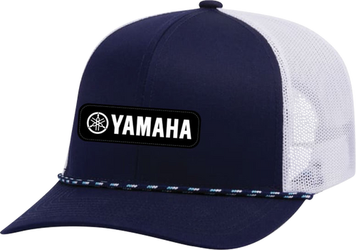 FACTORY EFFEX 29-86206 Factory Effex Hat Yamaha Explorer Braided Snapback Navy/White 29-86206