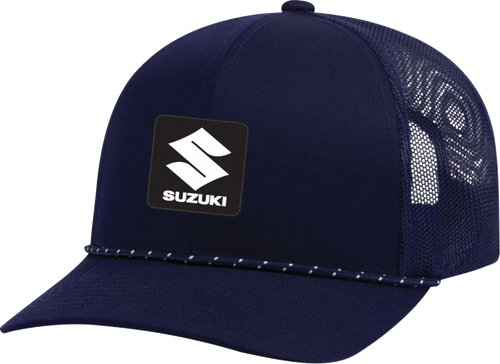 FACTORY EFFEX 29-86404 Factory Effex Hat Suzuki Explorer Braided Snapback Navy 29-86404