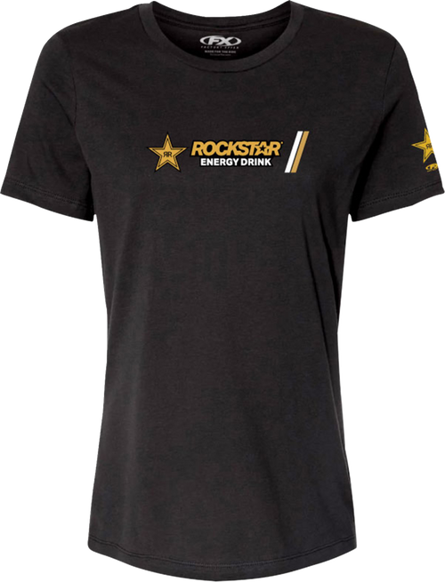 FACTORY EFFEX 29-87620 Factory Effex Tee Womens Rockstar Dash Black Sm 29-87620
