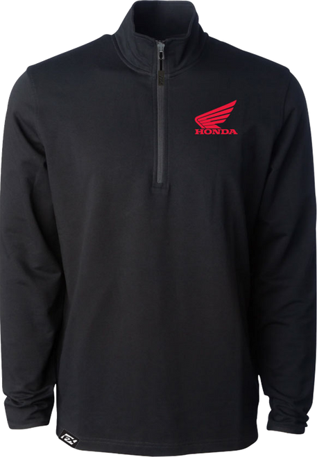 FACTORY EFFEX 29-85326 Factory Effex Quarter Zip Honda Performance Black Xl 29-85326