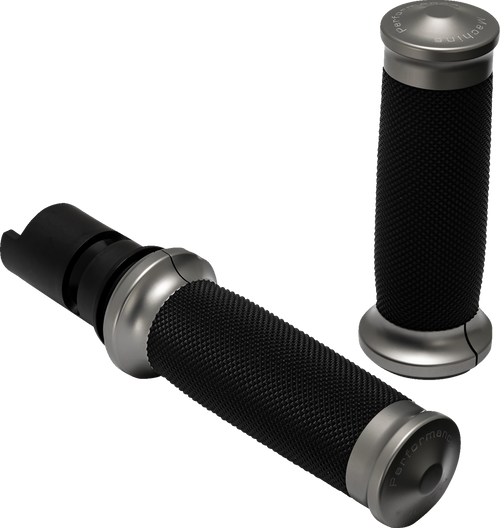 PERFORMANCE MACHINE (PM) 0063-2105M-GU Performance Machine (Pm) Grip Pm Contour Gun Metal Gray Tbw 24-25 Touring 25 Softail 0063-2105M-Gu