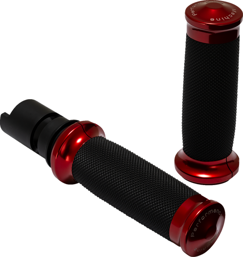 PERFORMANCE MACHINE (PM) 0063-2105M-R Performance Machine (Pm) Grip Pm Contour Red Tbw 24-25 Touring 25 Softail 0063-2105M-R