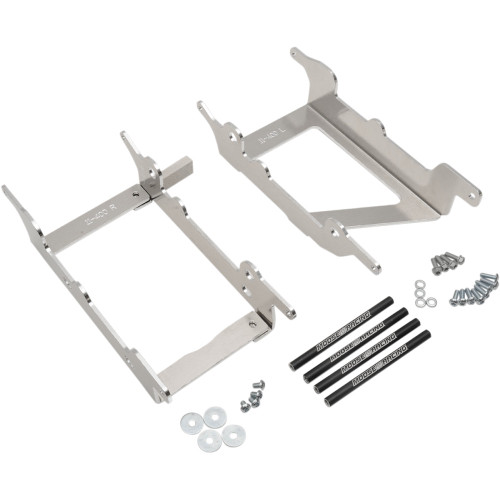 Moose Racing Radiator Braces - Silver - Beta 11-400