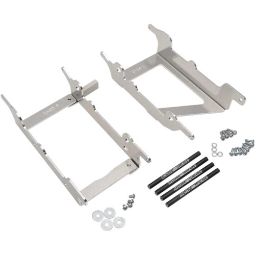 MOOSE RACING 11400 Moose Racing Radiator Braces - Silver - Beta 11-400