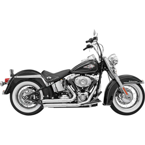 BASSANI XHAUST 12113D Bassani Xhaust Firesweep Exhaust - Chrome - Softail 12113D