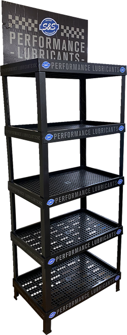 S&S CYCLE X80-6025S-5 S&S Cycle Display S&S Oil 5 Shelf X80-6025S-5