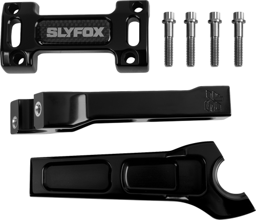 SLYFOX SF-1003-06-B Slyfox Riser 6" Straight Black 1 1/8"Clamp Sf-1003-06-B