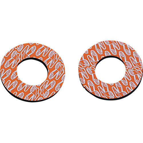 Renthal Grip Donutz - White/Orange G204