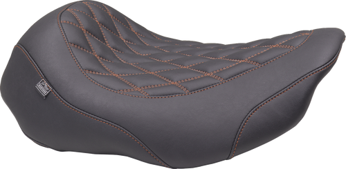 Mustang Seat Solo Wide Tripper Mandarin Orange Thread 88503Mo