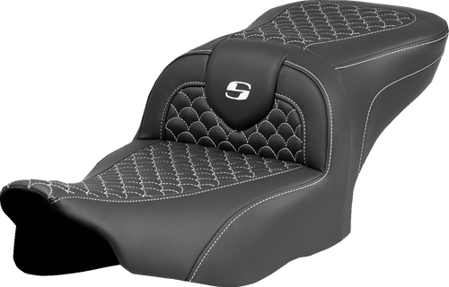 SADDLEMEN 823-07-20806 Saddlemen Seat Roadsofa Dragon White Stitch 823-07-20806