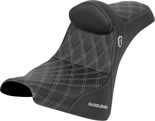 SADDLEMEN SC81830DB5 Saddlemen Seat Sdc Perf Gripper Lumbar Rest Silv Stitch Sc81830Db5