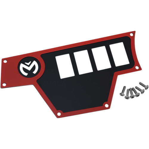MOOSE UTILITY 1004363PU Moose Utility Dash Plate - Large - Left - Red 100-4363-Pu