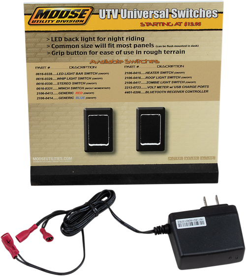 MOOSE OFFROAD MUD-2SW-DSP Moose Offroad Display Mse Utv Switches Mud-2Sw-Dsp
