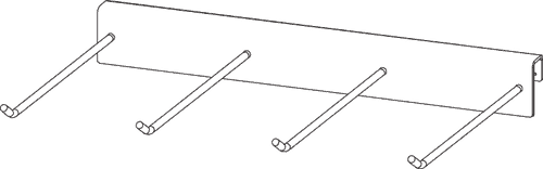 ICON 9903-0492 Icon Display Glove Peg 4 Hook 9903-0492