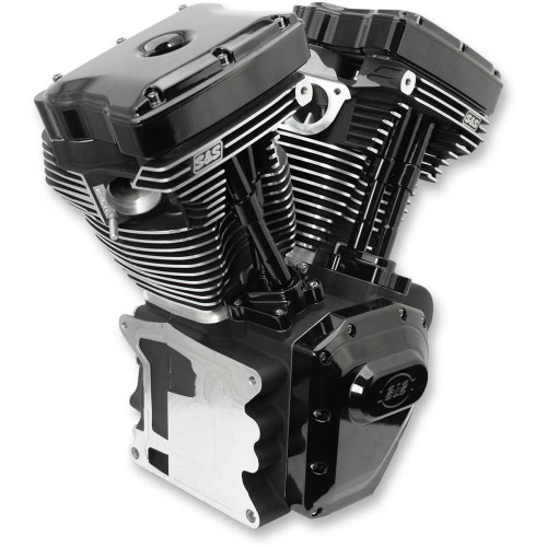 S&S CYCLE 3100900A T124 Long Block Engine - Black - Fxd | Fxdwg 310-0900A