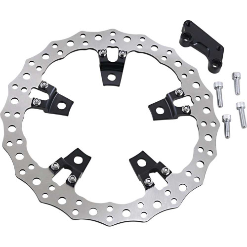 ARLEN NESS 02950 Arlen Ness Jagged Left Brake Rotor - Touring - 14" 02-950