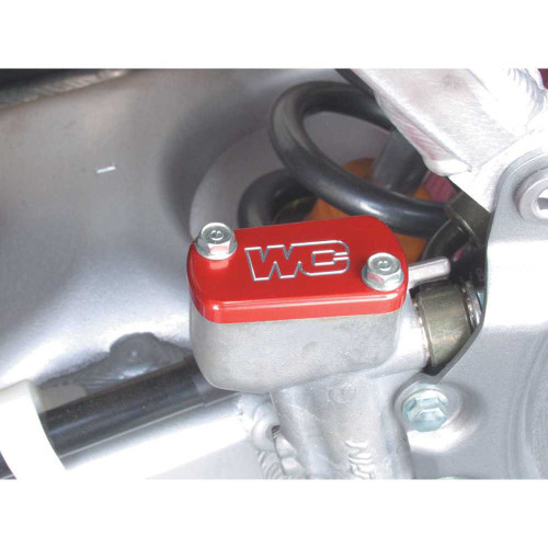 WORKS CONNECTION 21605 Works Connection Rear Billet Brake Cover - Red - Kawasaki/Suzuki 21-605
