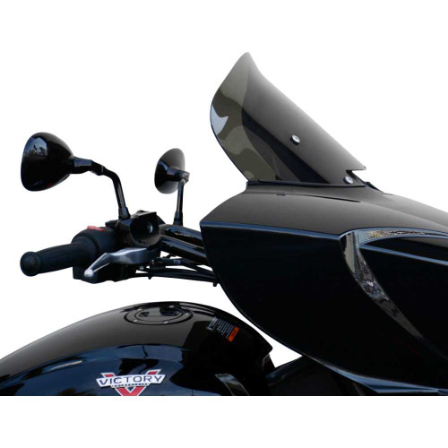 WIND VEST 641240 Wind Vest Windshield - Dark Smoke - 12" - Victory 64-1240