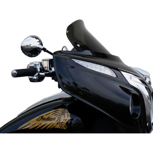 WIND VEST 661240 Wind Vest Windshield - Dark Smoke - 12" - Indian 66-1240