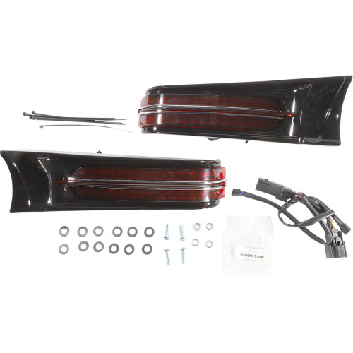 Ciro Filler Panel Light - Red Lens - Red Leds - Chrome 40049