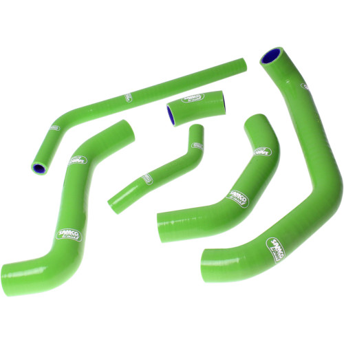 Samco Sport Radiator Hose Kit - Green - Kawasaki Kaw45-Gn