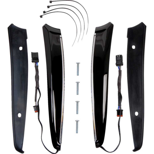 CIRO 11051 Ciro Led Windshield Trim - Black - Fltr 11051