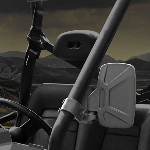 Seizmik Side View Mirrors 2" Roll Cage 56-18082