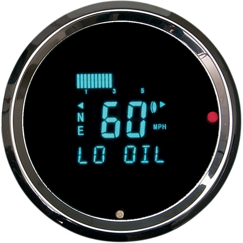 Dakota Digital 3011 Round Digital Speedometer With Indicators - 3-3/8" Hly-3011