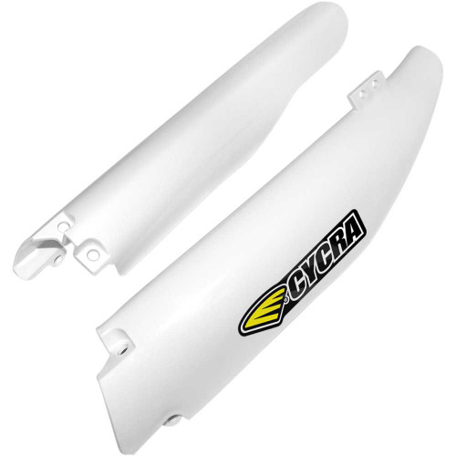 CYCRA 1CYC690442 Cycra Fork Guards - White 1Cyc-6904-42