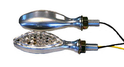 Led Ultra Minimarker Lights Oval Brushed Chrome (15 Leds) 25-8913