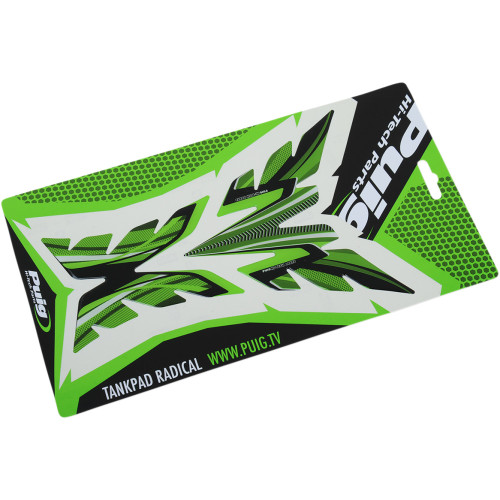 Puig Hi-Tech Parts Tank Pad - Radikal - Green 6292V