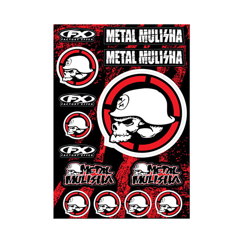 Fx 2015 Sponsor/Logo Sticker Sheets Metal Mulisha 16-68052