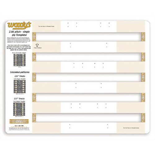 Skidoo Template 2.86 Pitch Track 286S-TEMP-3