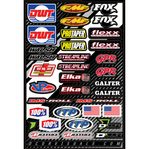 D'COR VISUALS 4090107 D'Cor Visuals Decal Sheet - Misc. Atv 40-90-107